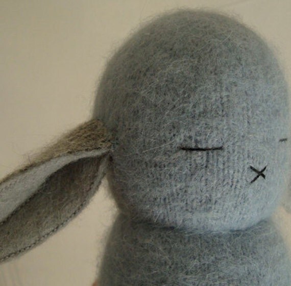 Cornflower Blue Gray Bunny