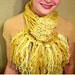 Solid Gold Yellow Sunshine Handknit Scarf
