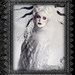 Snow White Satin and Lace Filligree Cape by Kambriel - One of a Kind