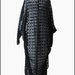 Sheer Black Batwing Sleeved Cocoon Kimono Robe by Kambriel