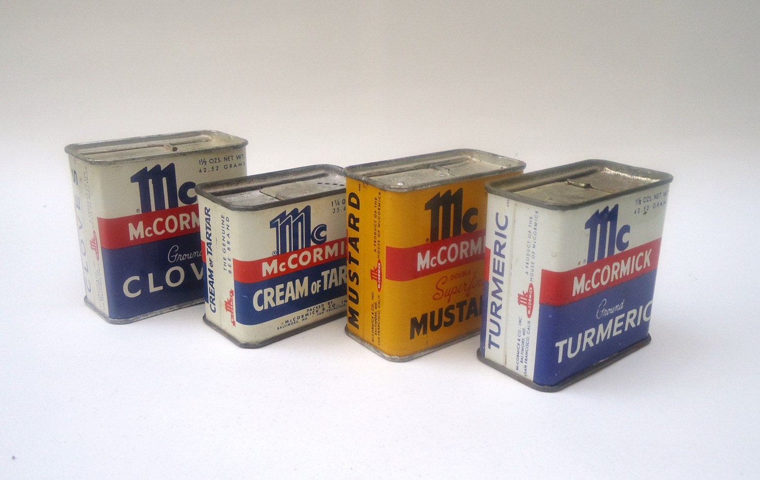 VINTAGE McCormick Spice TINS