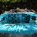 Dog Cart Cover - Shopping Cart Cover for dogs - puppies - pets - Turquoise and Chocolate - Includes Personalization - Quilted CottonTote
