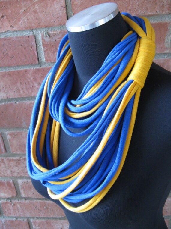 Repurposed Scarf UCLA Cowl Tshirt scarf ucla hooded  Colors