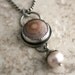Hawaiian Shell Pearl Necklace, Maui Hawaii, Spiral Shell Jewelry