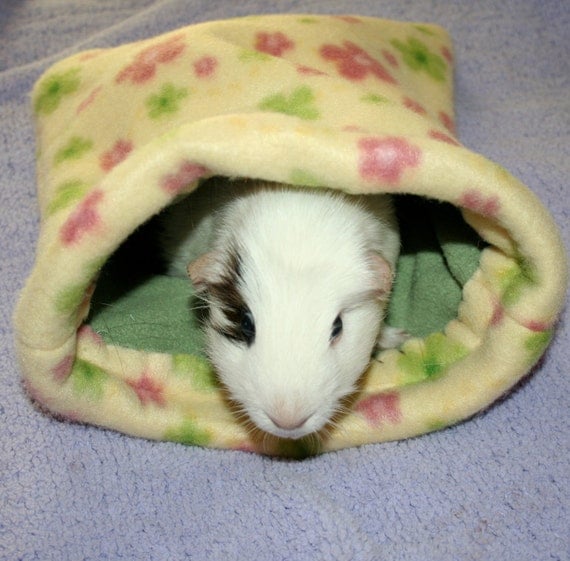 Piggy Pouch fleece guinea pig ferret bed/bag