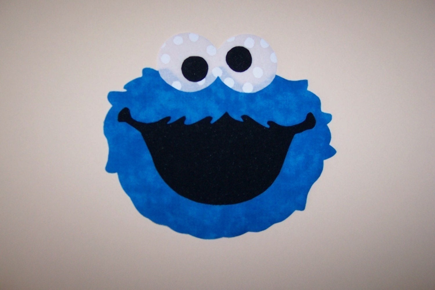 Fabric Applique TEMPLATE ONLY Sesame Street Cookie Monster
