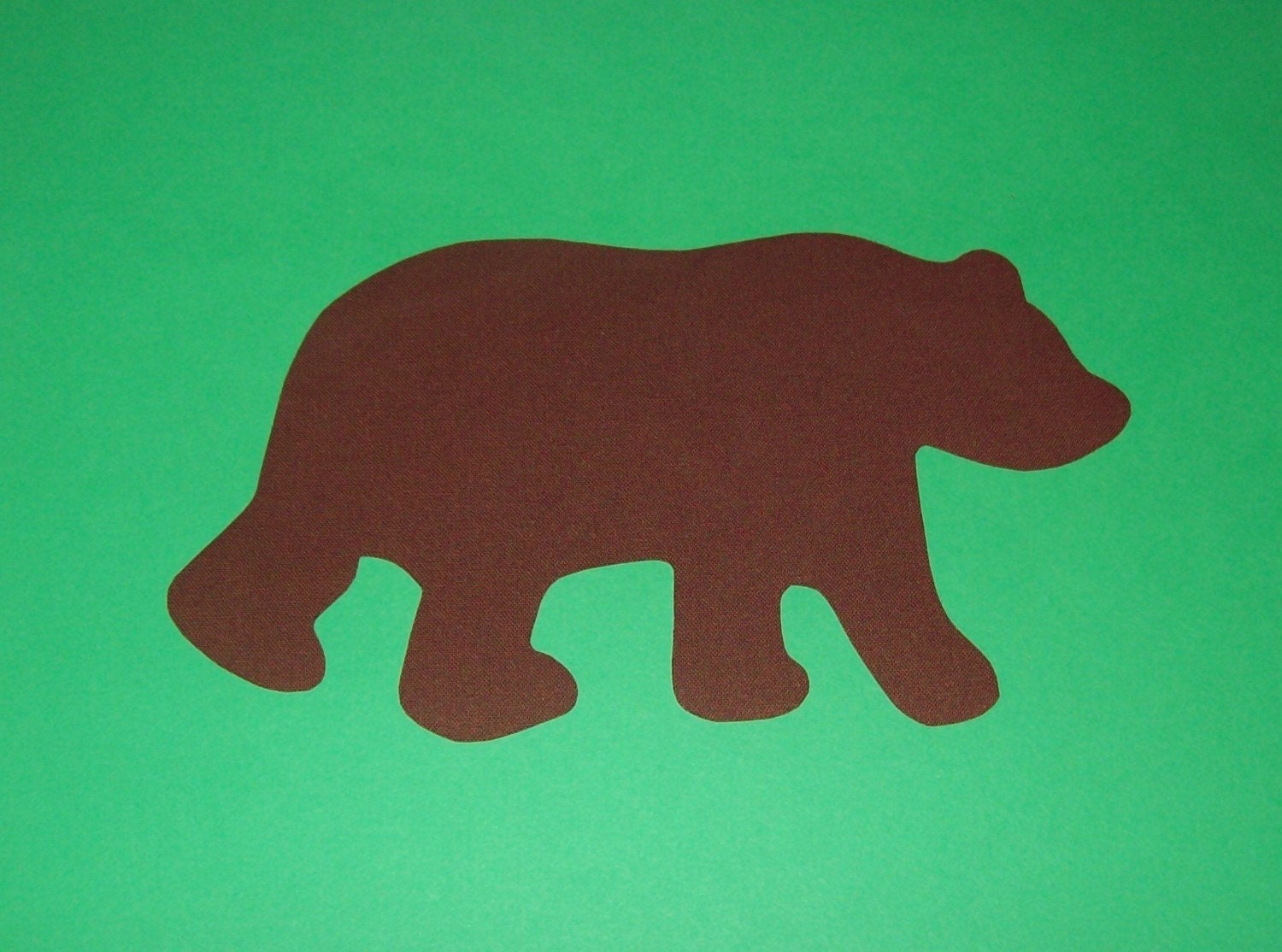 Fabric Applique TEMPLATE ONLY Brown Bear Black Bear by etsykim