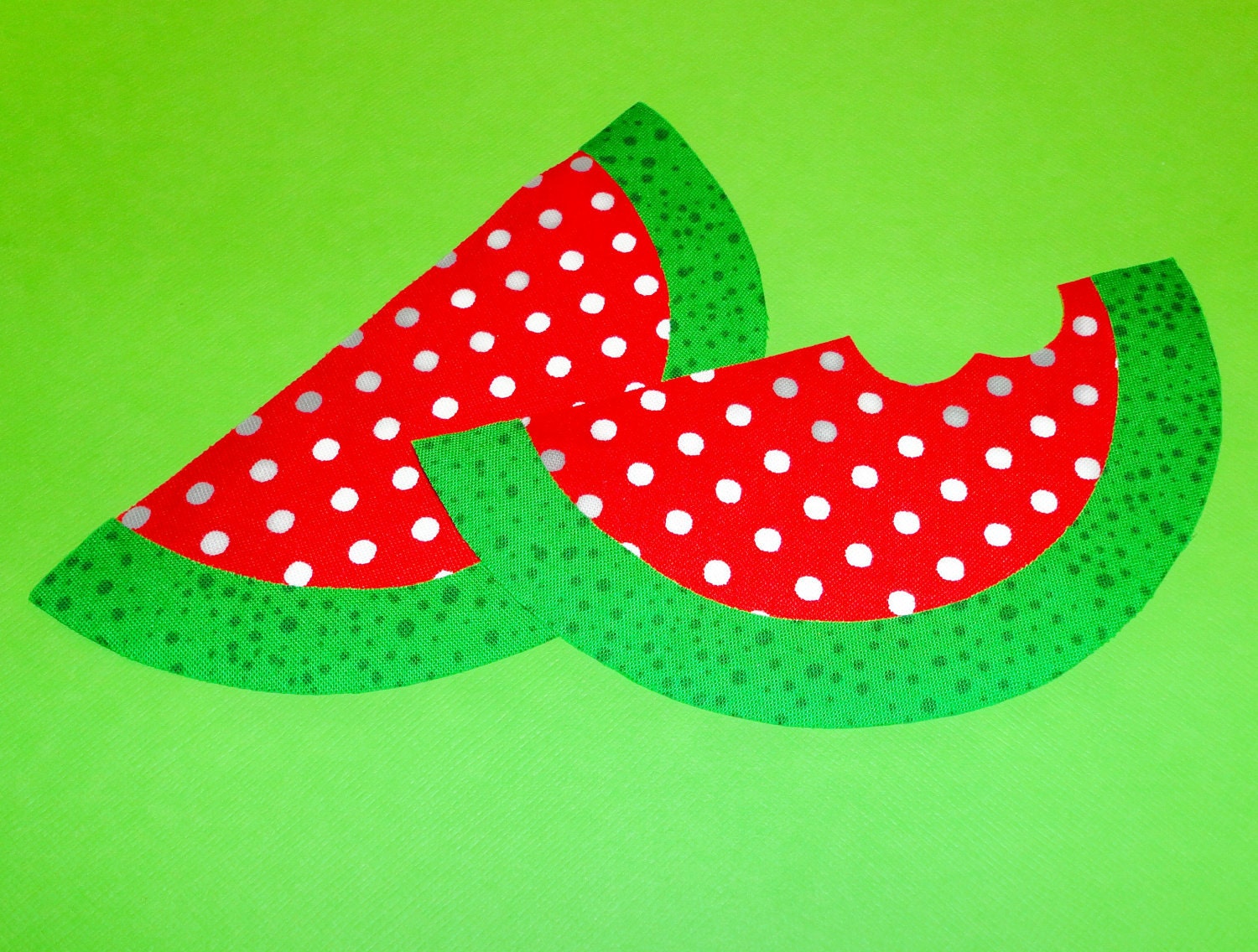 Applique TEMPLATE Pattern Only Whole WATERMELON Slice by etsykim