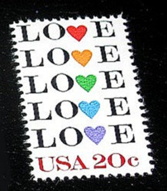 LOVE Stamp Set of 50 .. Unused Vintage Postage Stamps .. 20