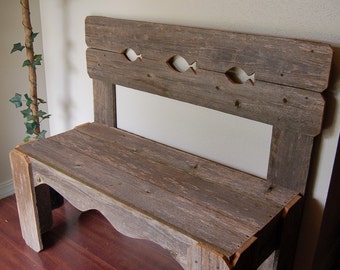 Wood Guest Book Bench. Names and Date Wedding by 