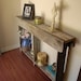 Reclaimed Cedar Skinny Wall Table Cottage Decor. 4 Foot Long. Custom Made To Order