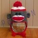 Sock Monkey Earflap Hat Knitting Pattern (pdf file)