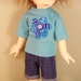 Blue Flower Shorts set for Volks YoSD Littlefee DOLLFIE