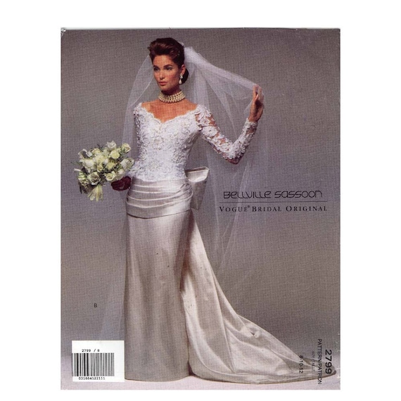 vogue wedding dress pattern