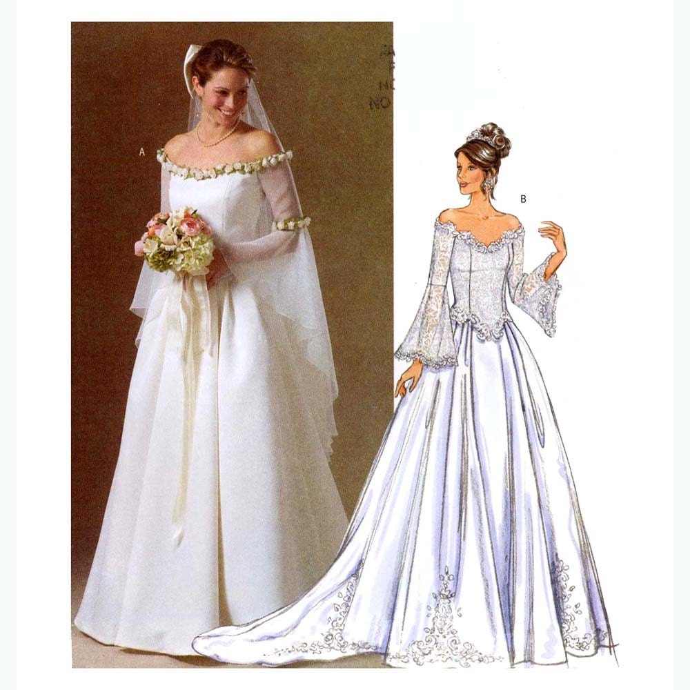 Butterick 4453 wedding  dress  sewing pattern  16 to 22