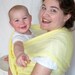Woven Baby Wrap Sling - Airy Cotton Gauze - Lemon - DVD included