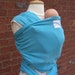 Ocean - Woven cotton gauze baby sling wrap carrier - DVD included