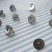 FREE SHIPPING -- 50 sets of 18 mm Nickel\/Silver Magnetic Snap Closures