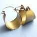 Bronze And Sterling Silver Hoop Earrings, Sand Textured Bronze Earrings, Basket Hoops, Contemporary Basket Earrings, Mixed Metal Jewelry