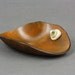 Men's gift leather bowl with antler accent No. 2343