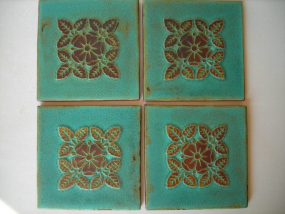 Items similar to Handmade Ceramic Tiles on Etsy