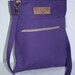 Purple Canvas Handbag w/ Adjustable Strap SALE