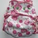 ORGANIC BAMBOO VELOUR................. Fitted CLOTH Diaper ONE Size FITS ALL..........PINK POSEY.....