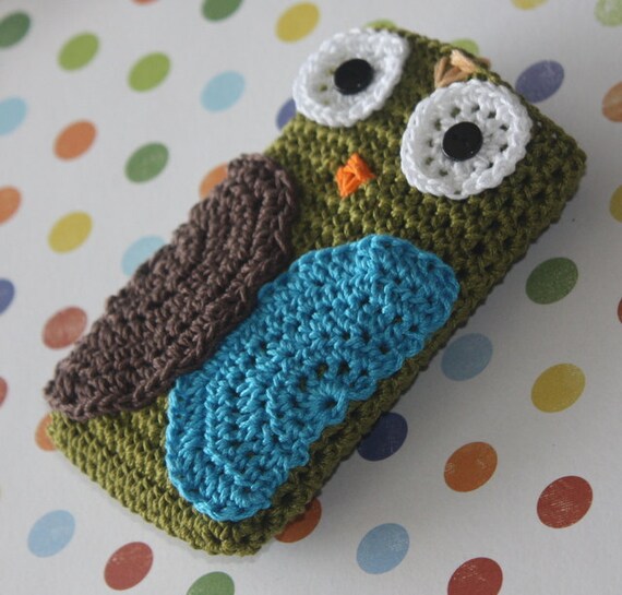 Owl Cell Phone Cover Crochet IPhone
