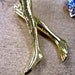 Leg charm doll parts GOLD charms body parts HOT LEGS set of sexy hot leg charms nyb1