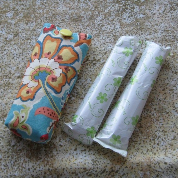 Tampon Holder Paisley Fabric Perfect for Purse or Glovebox