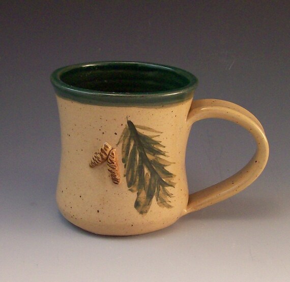 Handmade Pottery Pine Cone Mug