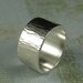 Ripples - Hammered silver ring