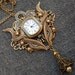 Steampunk watch necklace or brooch
