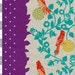 Last Piece - Echino Fabric by Estuko Furuya - Perch in Purple - Half Yard