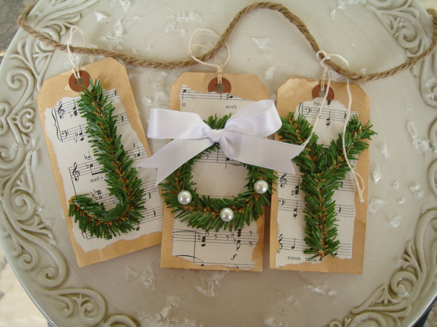 Natural Joy Banner Christmas decoration