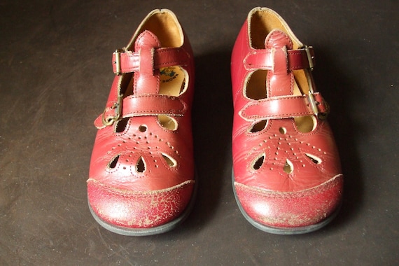 custom toddler shoes Brown T Little Shoes Buster Buckle Strap Toddler Girls Double