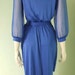 On Sale Slinky Silky Electric Blue Evening Dress