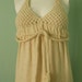 1970s MACRAME MAXI EMPIRE One of a Kind Vintage Handmade Dress