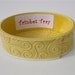 Yellow Textured Swirl Handmade Ceramic Pottery Trinket Tray Dish