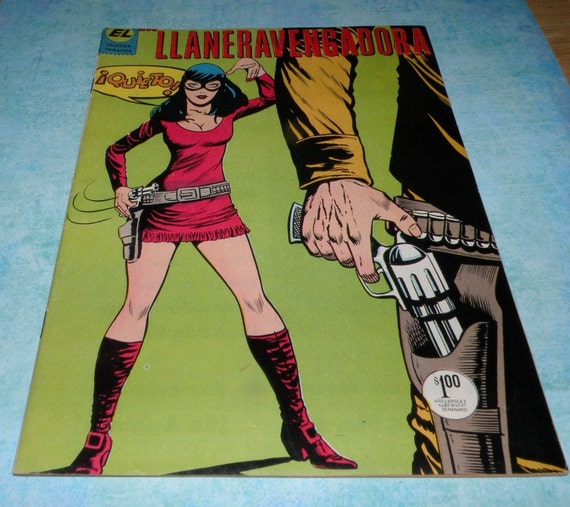 Llanera Vengadora Rare Mexico Comic Book rare Female