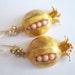 SALE SALE SALE----Naturel Coral Pomegranate earring