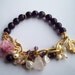 Gold Plated Amethyst and Pearl BRACELET