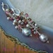 Luxe 13mm Platinum FW Pearl Pink Topaz Andalusite Sterling Silver Cascading Earrings