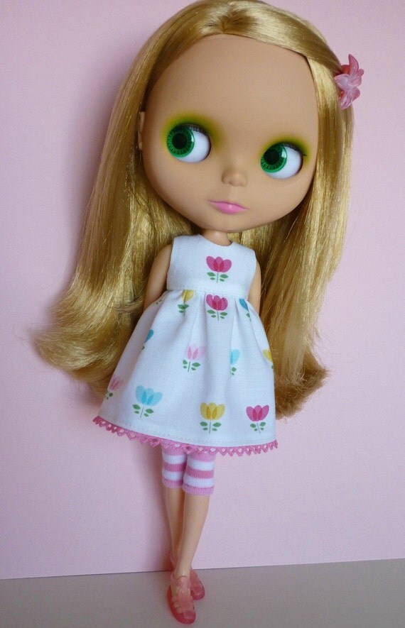 2 Piece Babydoll Dress and Leggings for Blythe