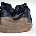 New Style///Josephine Traveler in Black Leather with Herringbone Pony Hair Accents