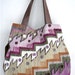 NEW STYLE///JOSEPHINE In Handwoven Native Tapestry with Green Leather