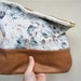 NEW SIZE////Antique Crackle Rose Leather with Camel Leather Pouch