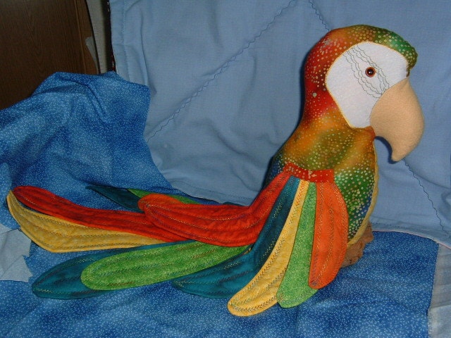 stuffed parrot sewing pattern