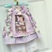 Baby Girl Dress 12M Apron Knot Dress Purple Flower Fairy READY to SHIP
