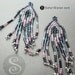NEW Rose Gun Metal Peyote Stitch Fringe, Earring Component, Jewelry Making, Supplies